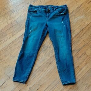Torrid Dark Blue Skinny Jeans